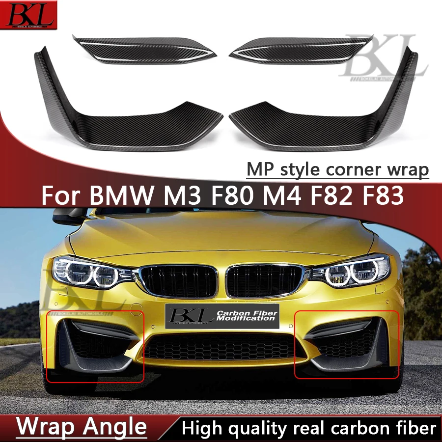 For BMW M3 M4 F80 M4 F82 F83 Carbon fiber MP style wrap corner car front bumper front chin rear bumper upgrade body kit
For BMW M3 M4 F80 M4 F82 F83 Carbon fiber MP style wrap corner car front bumper front chin rear bumper upgrade body kit