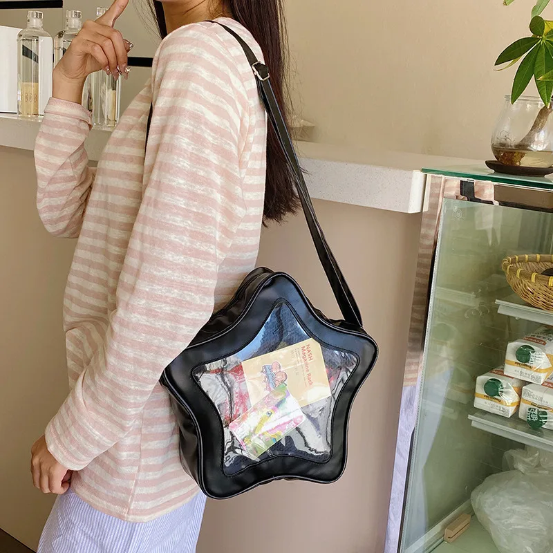Cute Kawaii Ita Bag Anime Five Pointed Star Two-dimensional Crossbody Street Fashion Ulzzang Shoulder For Girls 2026 New Style
Cute Kawaii Ita Bag Anime Five Pointed Star Two-dimensional Crossbody Street Fashion Ulzzang Shoulder For Girls 2026 New Style