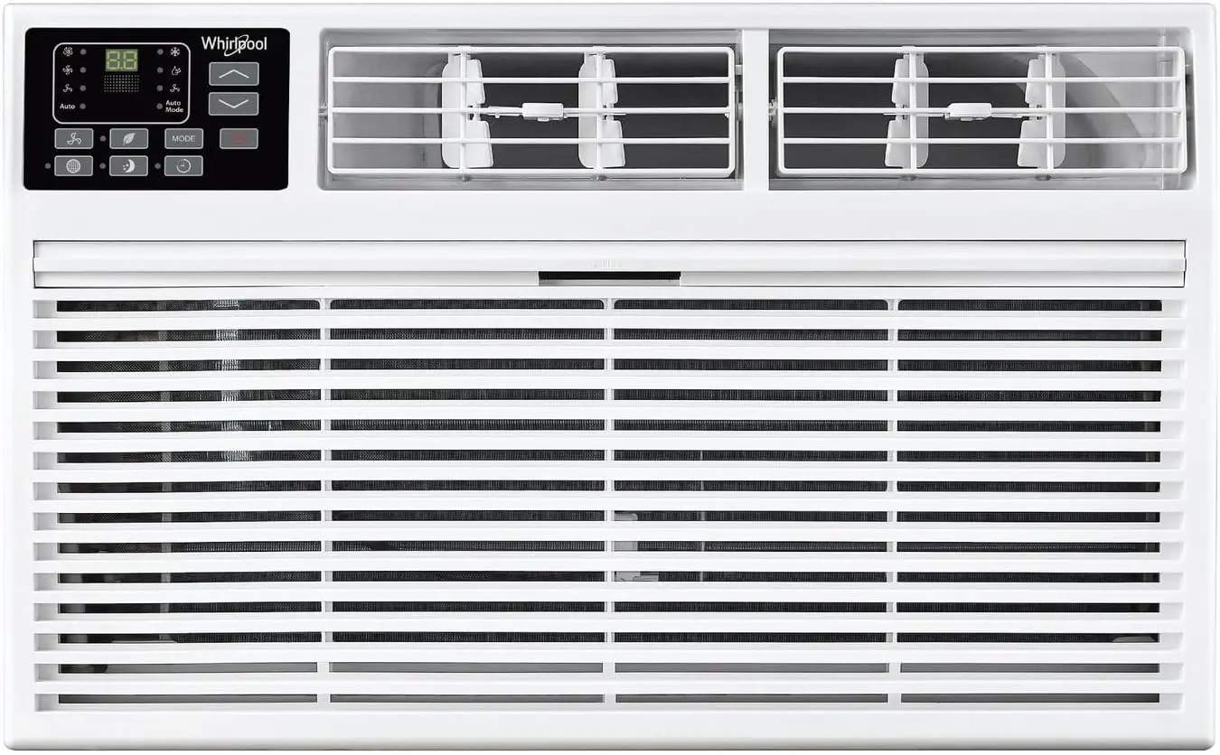 230V 10,000 BTU Through-the-Wall Air Conditioner, Cools Up to 450 Sq. Ft, Perfect for Living Room, Bedroom, Kitchen, Apartment, Includes Dehumidifier, Remote Control, Digital Display, 24-Hour Timer, White
230V 10,000 BTU Through-the-Wall Air Conditioner, Cools Up to 450 Sq. Ft, Perfect for Living Room, Bedroom, Kitchen, Apartment, Includes Dehumidifier, Remote Control, Digital Display, 24-Hour Timer, White