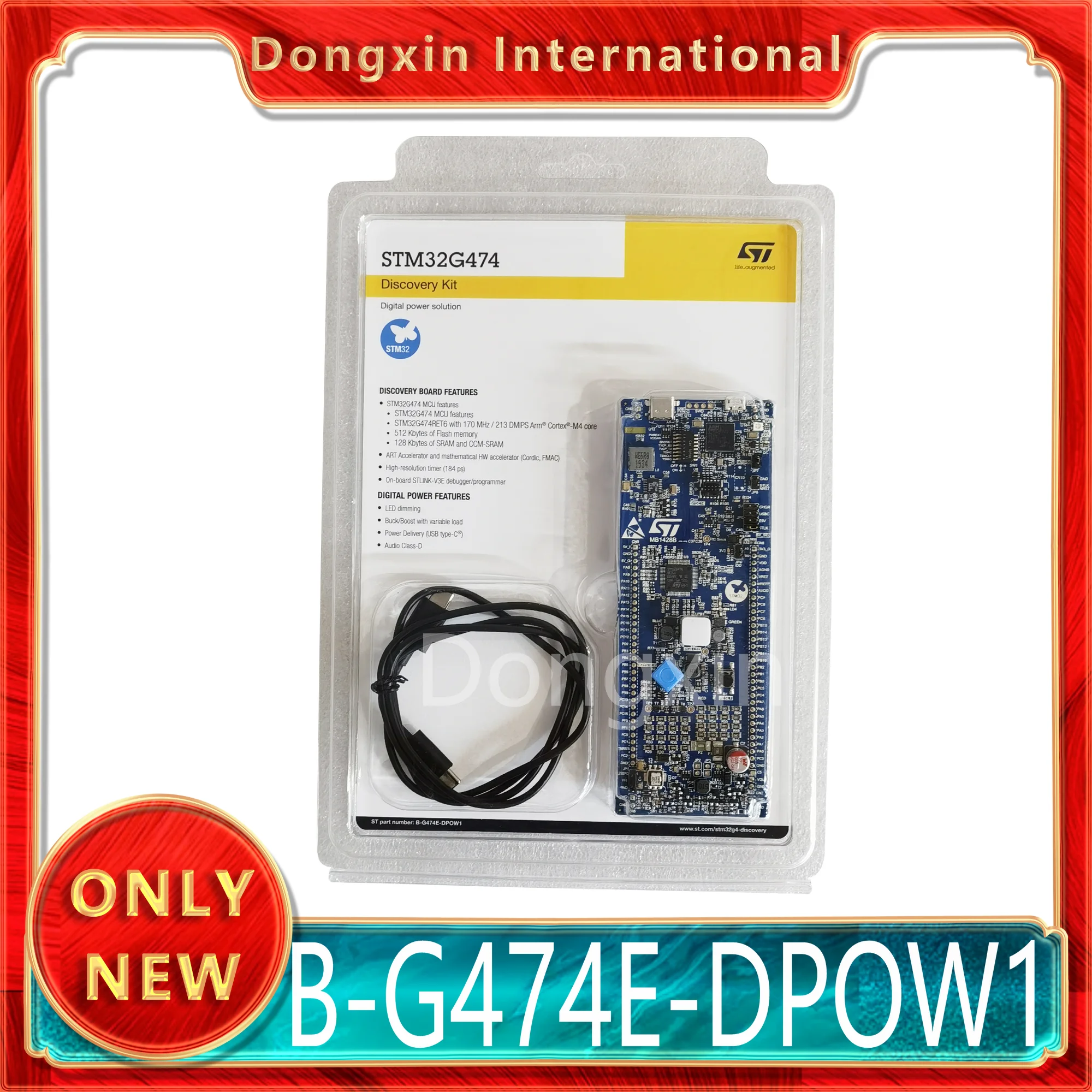 B-G474E-DPOW1 STM32G474RET6 MCU USB 2,0 FS Набор микроконтроллеров
B-G474E-DPOW1 STM32G474RET6 MCU USB 2,0 FS Набор микроконтроллеров