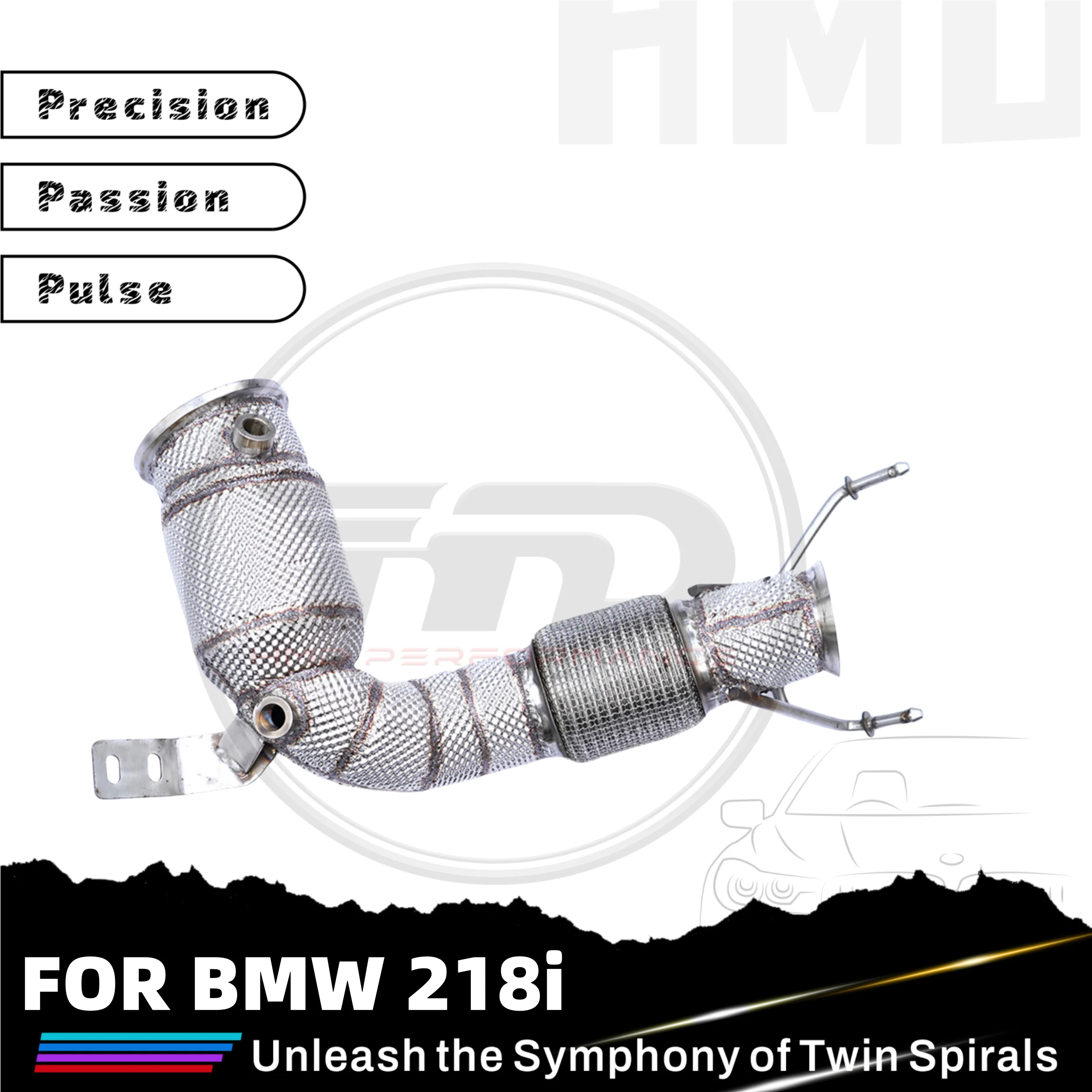 HMD Car Accessories Downpipe For BMW 218i Stainless Steel With Heat Shield High Performance With Catalytic Converter Exhaust
HMD Car Accessories Downpipe For BMW 218i Stainless Steel With Heat Shield High Performance With Catalytic Converter Exhaust