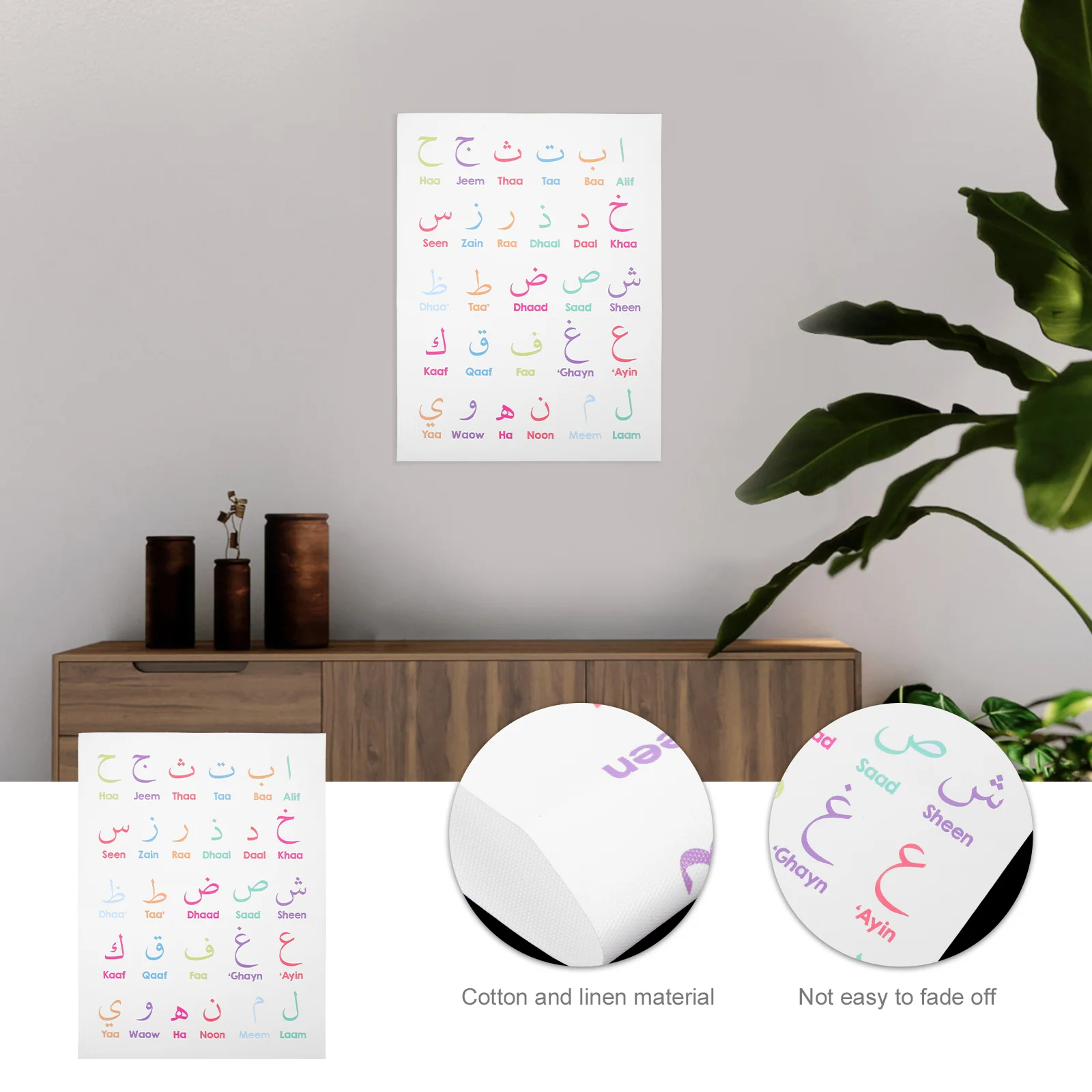 Alphabet Poster Kids Early Education Cotton Linen Wall Decor Clear Printing Colorful Design Preschool Nursery Home School
Alphabet Poster Kids Early Education Cotton Linen Wall Decor Clear Printing Colorful Design Preschool Nursery Home School