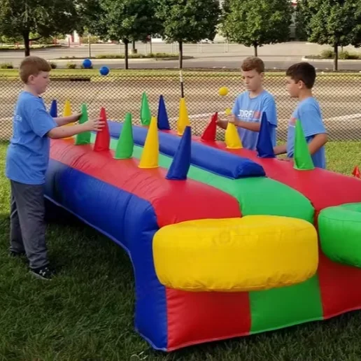 Outdoor Inflatable Carnival Games Zone with Target Shooting and Ring Throw Stations
Outdoor Inflatable Carnival Games Zone with Target Shooting and Ring Throw Stations