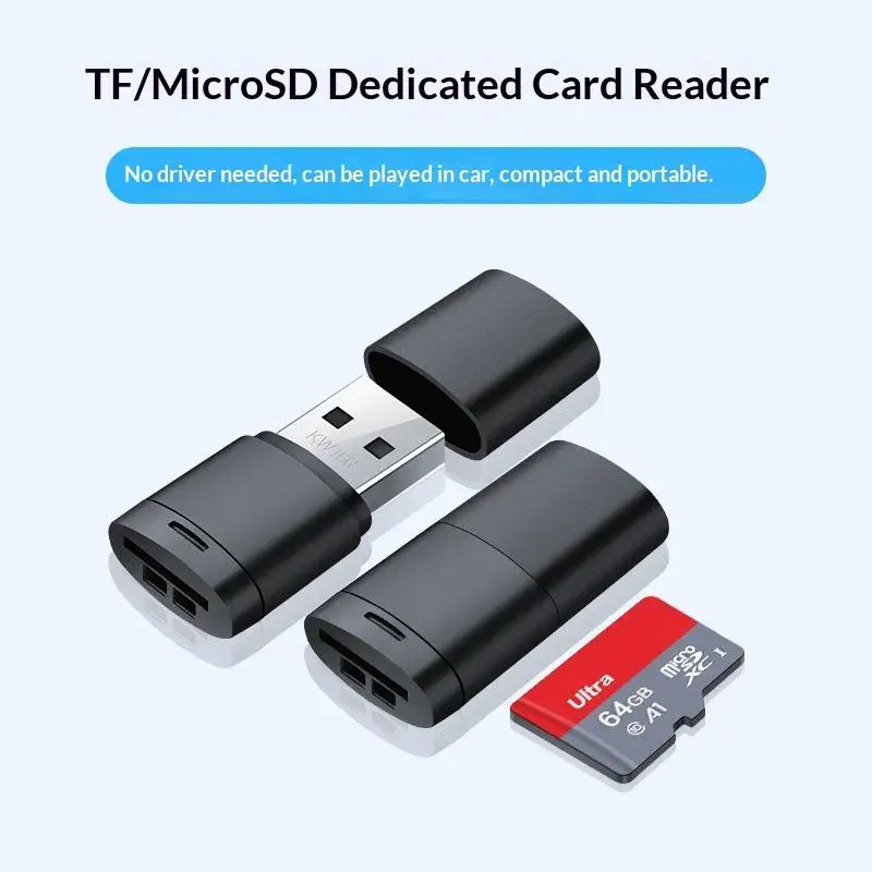 1/5Pcs Portable Memory Card Reader Adapter USB2.0 Mini TF Card High Speed Memory Card Reader With TF Card Slot MaxCompatible 2TB
1/5Pcs Portable Memory Card Reader Adapter USB2.0 Mini TF Card High Speed Memory Card Reader With TF Card Slot MaxCompatible 2TB