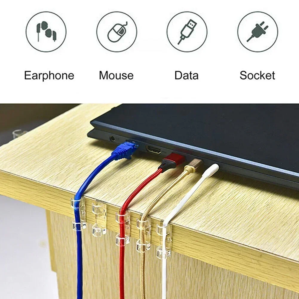 20X Cable Organizer Clips Cable Clips Organizer Drop Wire Holder Cord Management Self-Adhesive Cable Fixed Clamp Wire Organizer
20X Cable Organizer Clips Cable Clips Organizer Drop Wire Holder Cord Management Self-Adhesive Cable Fixed Clamp Wire Organizer