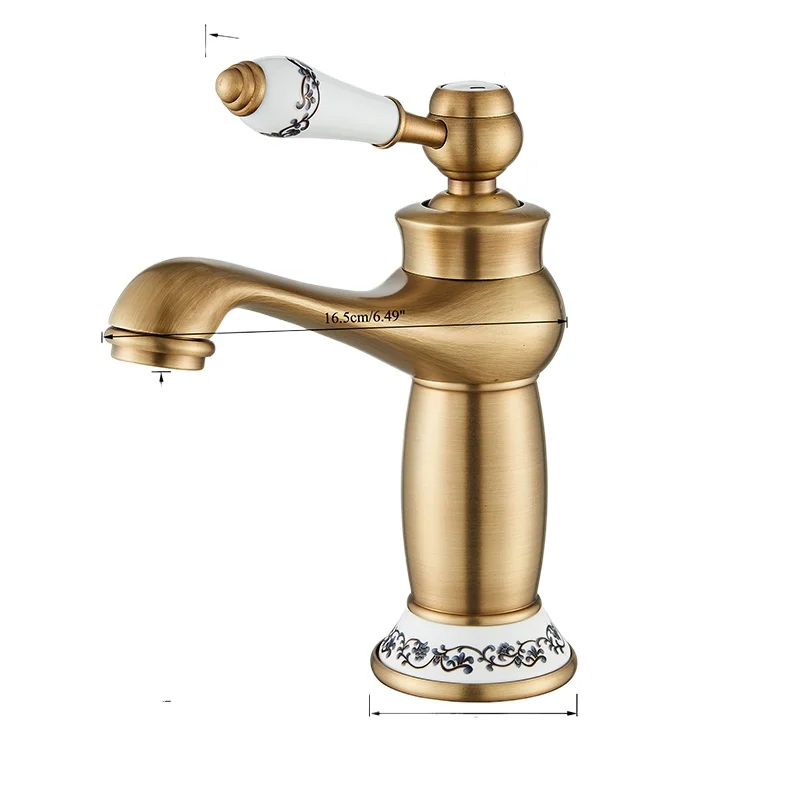 Bronze veneer brass basin faucet, single handle faucet, hot and cold water bathroom sink faucet
Bronze veneer brass basin faucet, single handle faucet, hot and cold water bathroom sink faucet