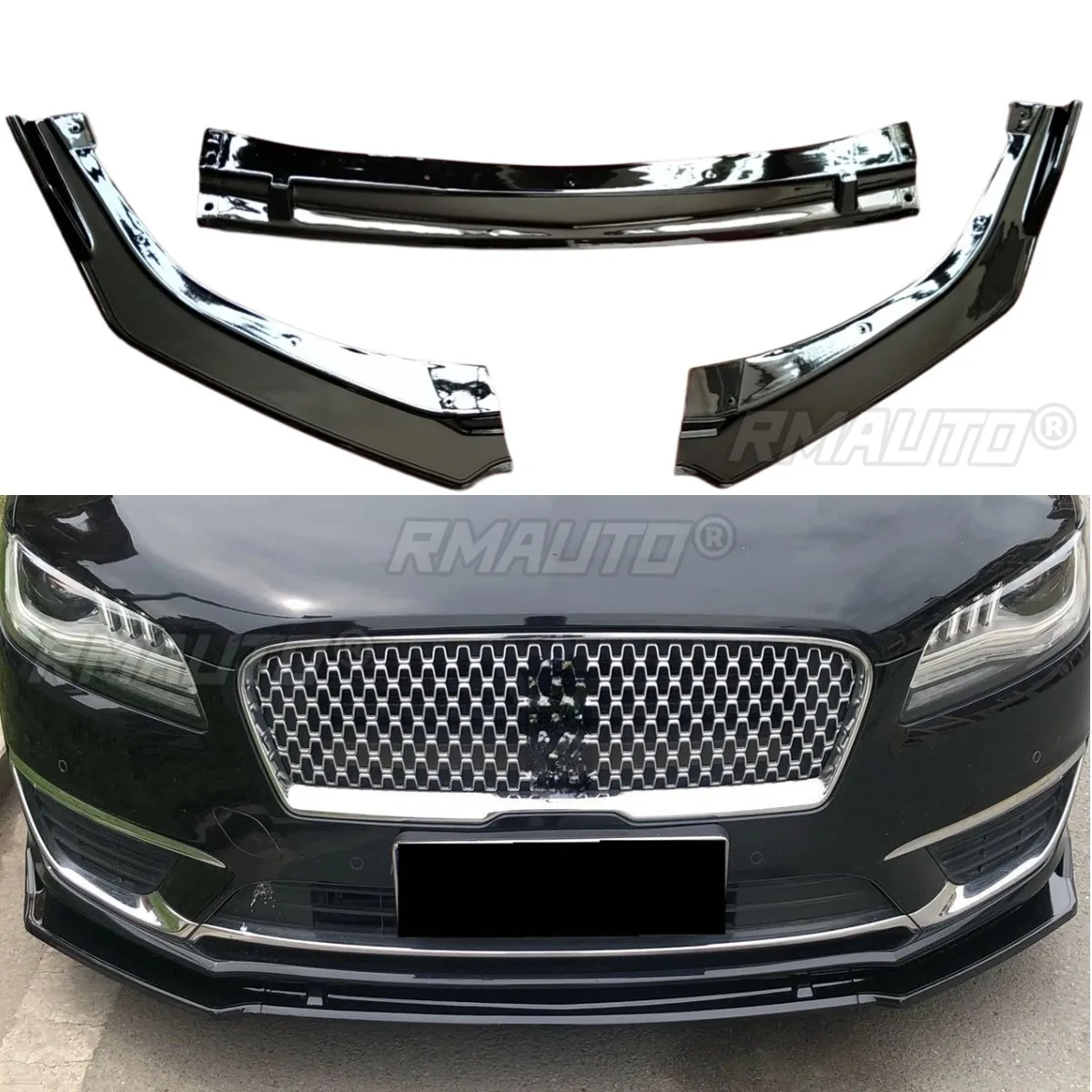 Для Lincoln MKZ 2017-2019 внешние аксессуары автомобильный передний бампер разделитель для губ диффузор спойлер защита бампера комплект кузова 
Для Lincoln MKZ 2017-2019 внешние аксессуары автомобильный передний бампер разделитель для губ диффузор спойлер защита бампера комплект кузова