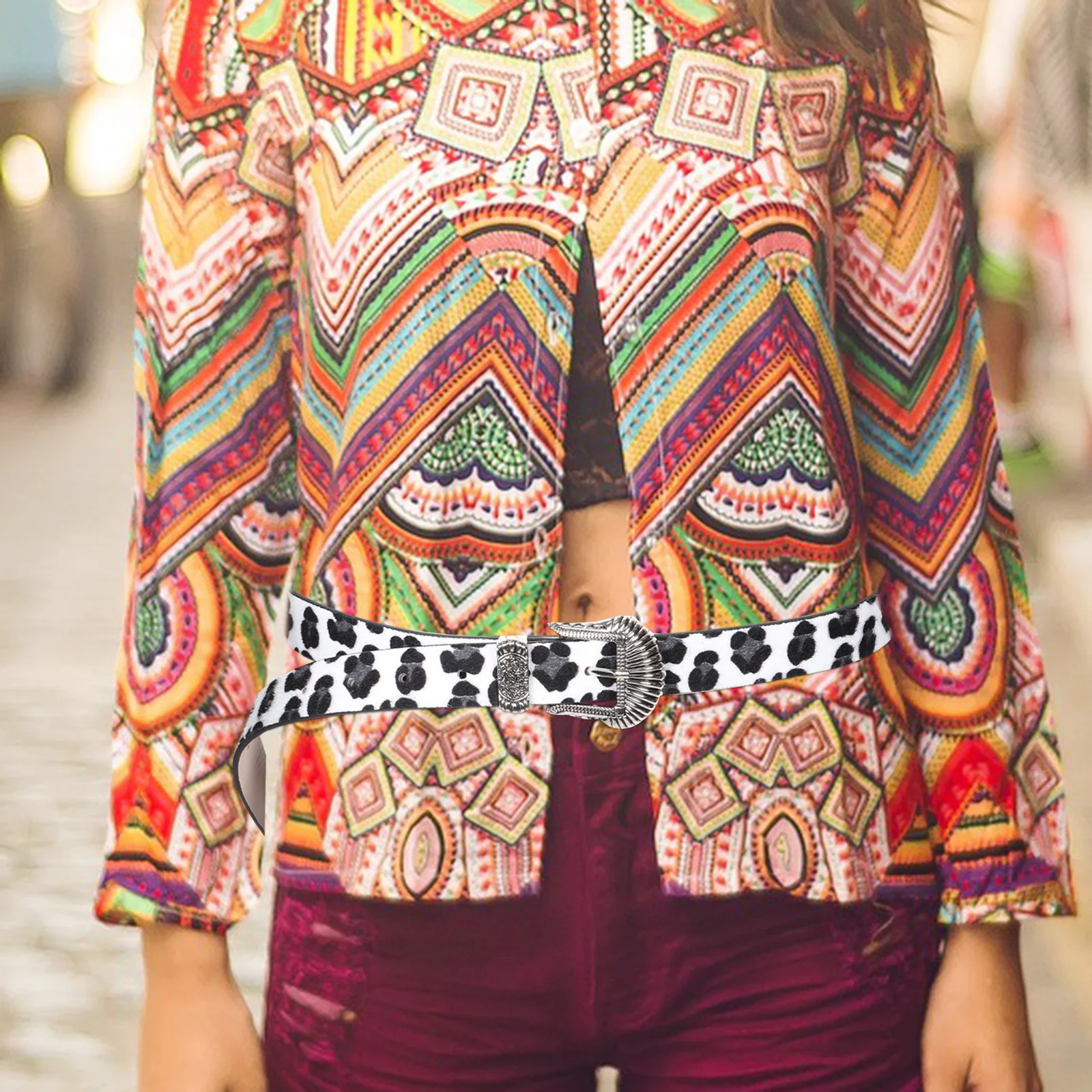 Retro Vintage Leopard Print Artificial Belt Western Buckle Adjustable Waistband Casual Dress Belt Women
Retro Vintage Leopard Print Artificial Belt Western Buckle Adjustable Waistband Casual Dress Belt Women