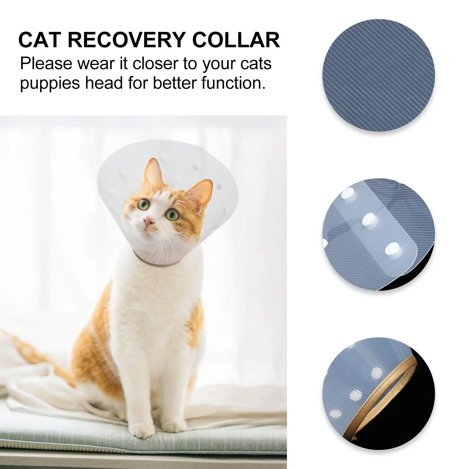Pet Anti bite Recovery Collar for Cats Dogs Adjustable Cat Recovery Collar Neck Cone Lightweight Pet Supplies
Pet Anti bite Recovery Collar for Cats Dogs Adjustable Cat Recovery Collar Neck Cone Lightweight Pet Supplies