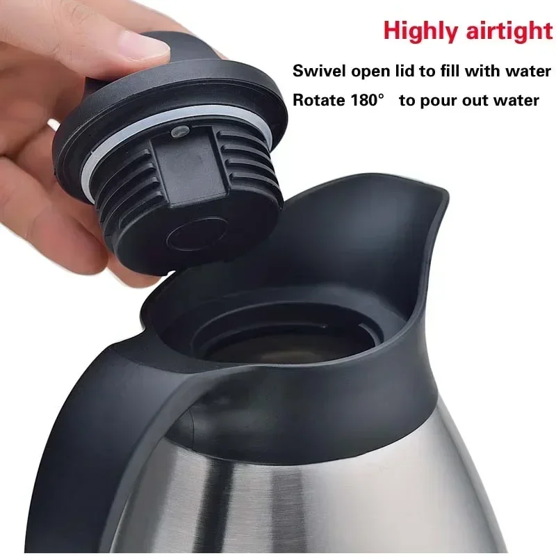 Термос большой емкости 1/2/3 л, изолированный чайник из нержавеющей стали, вакуумный изоляционный горшок, отель, ресторан, домашний чайник, кувшин для горячей воды
Термос большой емкости 1/2/3 л, изолированный чайник из нержавеющей стали, вакуумный изоляционный горшок, отель, ресторан, домашний чайник, кувшин для горячей воды