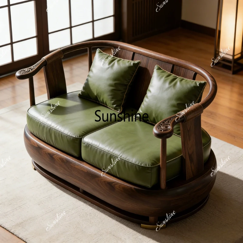 New Chinese-style small apartment living room straight row double sofa customization simple and modern
New Chinese-style small apartment living room straight row double sofa customization simple and modern