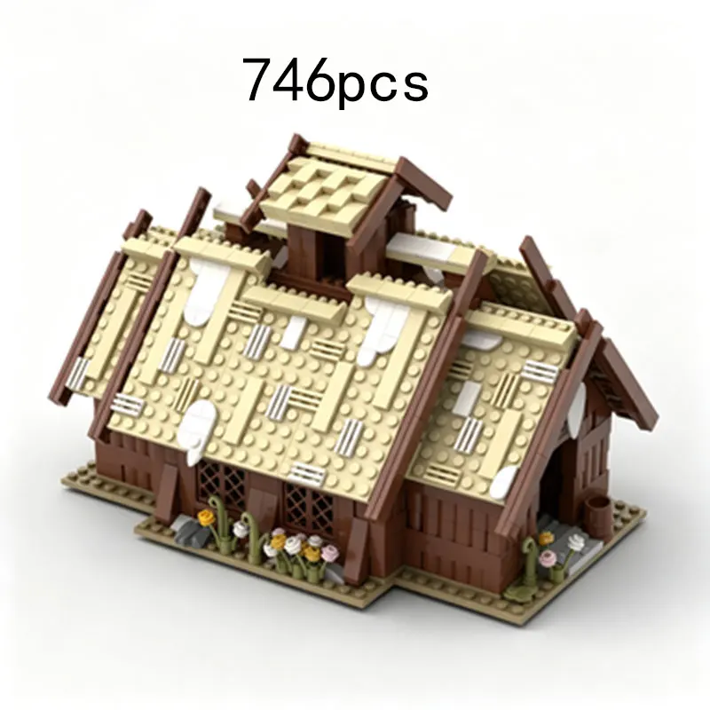 MOC Medieval Viking Hut Small Particle Assembly Block Creative Building Model Toy Ornament 746pcs
MOC Medieval Viking Hut Small Particle Assembly Block Creative Building Model Toy Ornament 746pcs
