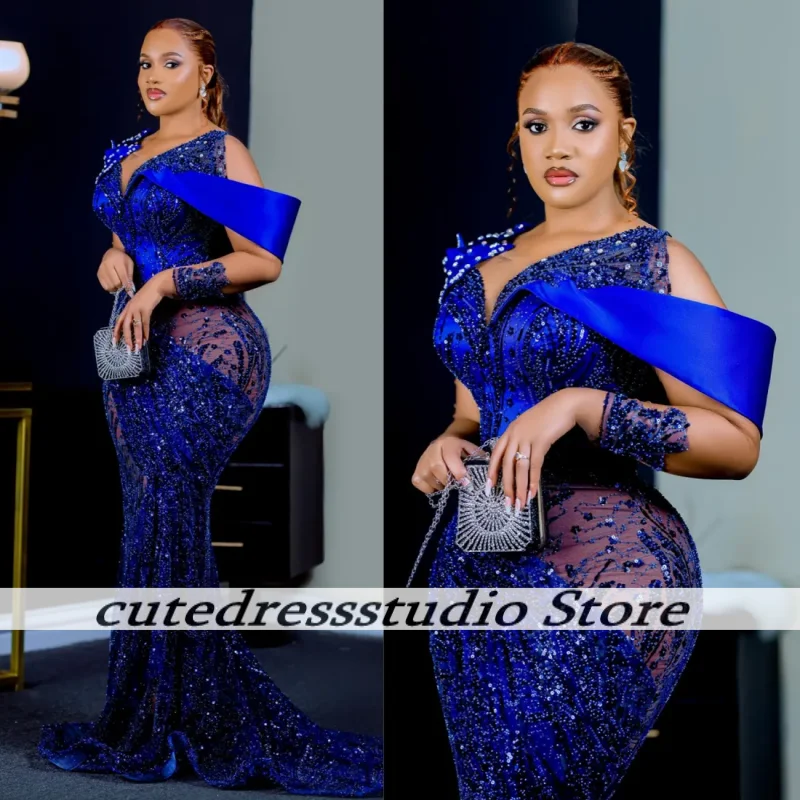 Luxury Sequin Beaded Off The Shoulder Evening Dresses For African Women Long Mermaid Wedding Party Dress Prom Gowns Customized
Luxury Sequin Beaded Off The Shoulder Evening Dresses For African Women Long Mermaid Wedding Party Dress Prom Gowns Customized