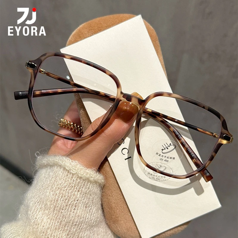 EYORA Oversized Frame No-makeup Reading Glasses for Women Anti Blue Light Photochromic Glasses Optical Lenses with Prescription
EYORA Oversized Frame No-makeup Reading Glasses for Women Anti Blue Light Photochromic Glasses Optical Lenses with Prescription