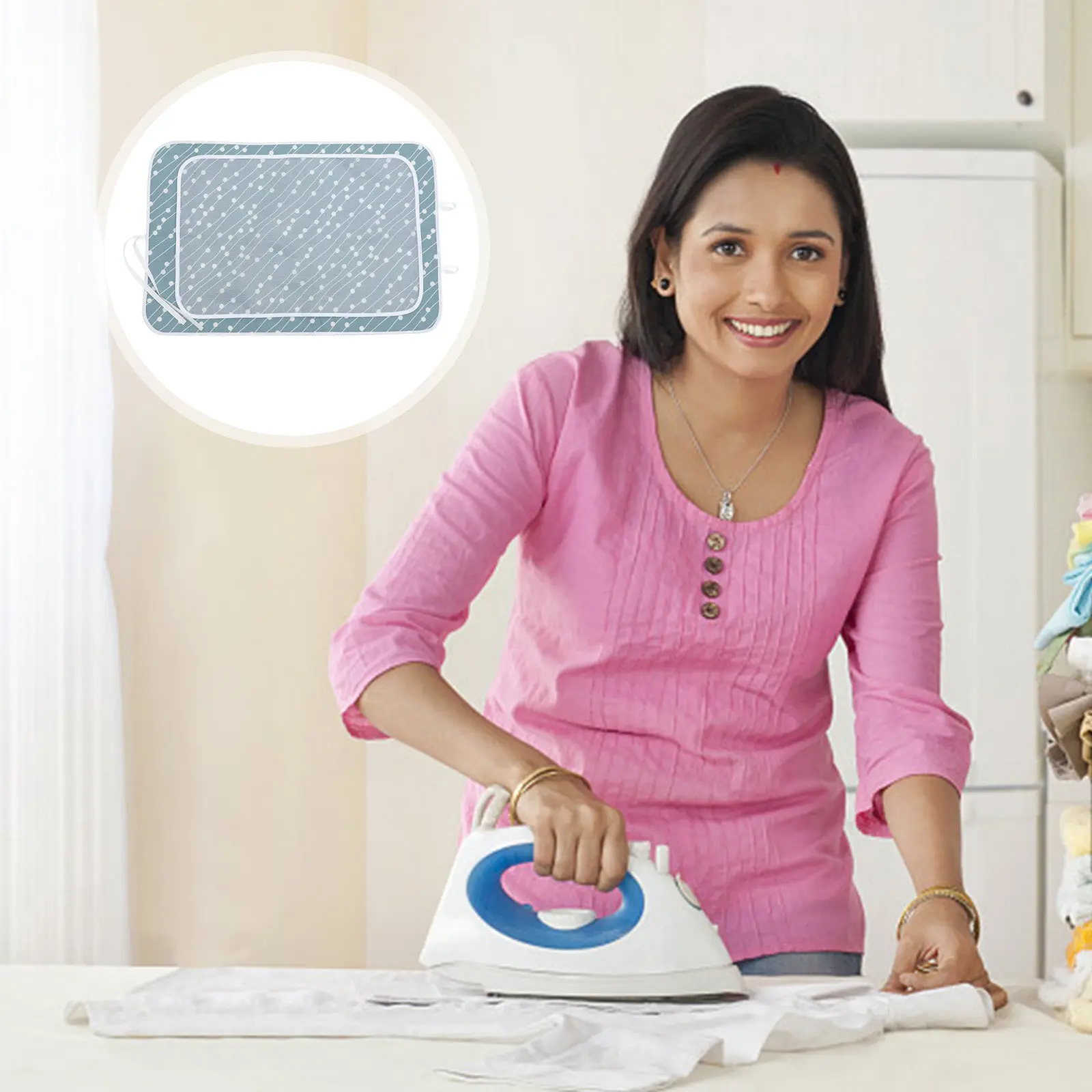Foldable Ironing Mat Heat Resistant Pressing Cloth for All Fabrics Protects Clothes from Burns Even Heat Distribution Reusable
Foldable Ironing Mat Heat Resistant Pressing Cloth for All Fabrics Protects Clothes from Burns Even Heat Distribution Reusable
