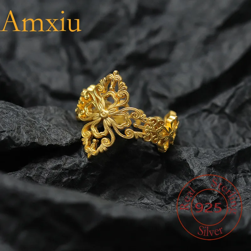 Amxiu Sterling Silver 925 Whisper Light Luxury Elegant Romantic Artistic Lace Hollow Adjustable Ring
Amxiu Sterling Silver 925 Whisper Light Luxury Elegant Romantic Artistic Lace Hollow Adjustable Ring