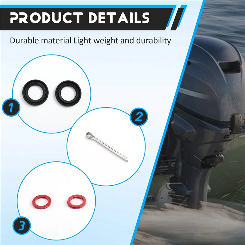 Комплекты сальников подвесного нижнего блока передач 93101-22067-00 для вала пропеллера 2/4 хода 30 40 50 60 л.с. 
Комплекты сальников подвесного нижнего блока передач 93101-22067-00 для вала пропеллера 2/4 хода 30 40 50 60 л.с.