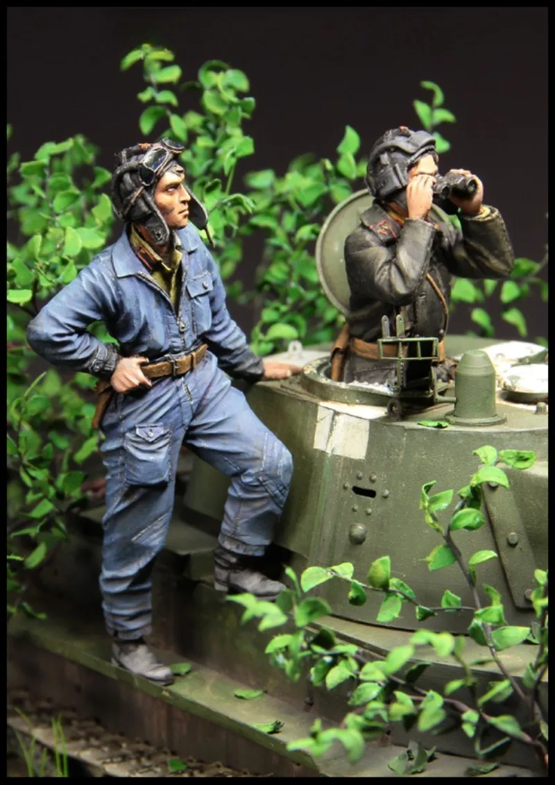 1/35 Scale Resin Figure Assembled Model Kit Tank Crew 2 Person History Hobby Miniature Sculpture Unassembled Unpainted Diorama
1/35 Scale Resin Figure Assembled Model Kit Tank Crew 2 Person History Hobby Miniature Sculpture Unassembled Unpainted Diorama