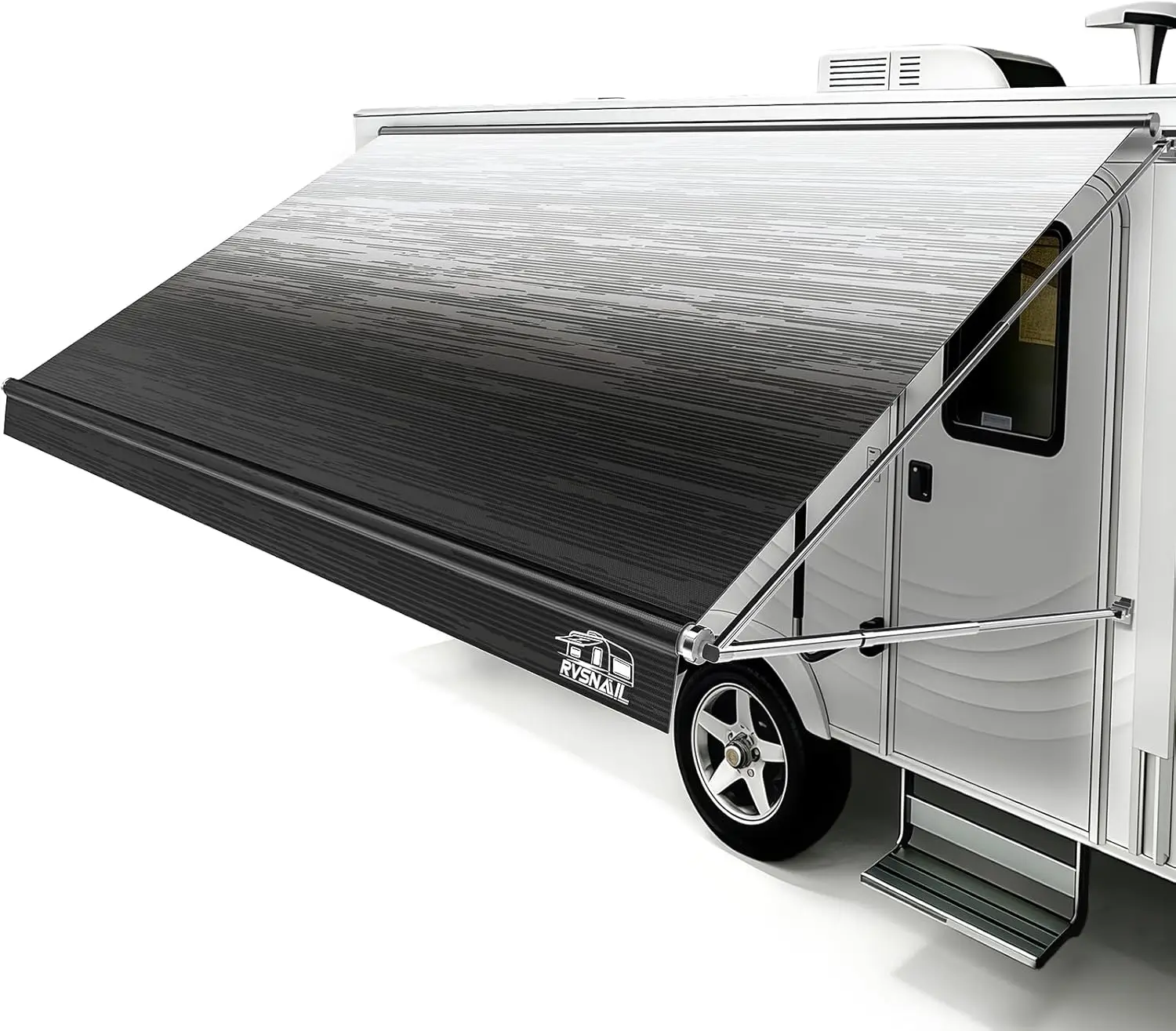RV, Motorhome & Trailer Awning - 19.5oz Heavy Duty Vinyl, Black Fade, Waterproof & UV-Resistant, Universal Canopy
RV, Motorhome & Trailer Awning - 19.5oz Heavy Duty Vinyl, Black Fade, Waterproof & UV-Resistant, Universal Canopy