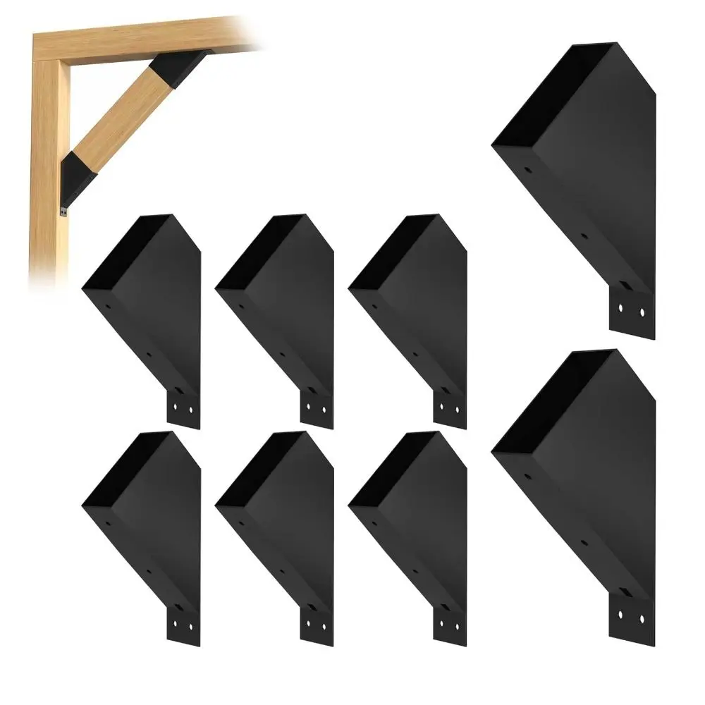 2pcs 45 Degree Angle Pergola Brackets Powder Coated Steel Sturdy Construction Heavy Duty Connector Corner Support Load Capacity
2pcs 45 Degree Angle Pergola Brackets Powder Coated Steel Sturdy Construction Heavy Duty Connector Corner Support Load Capacity