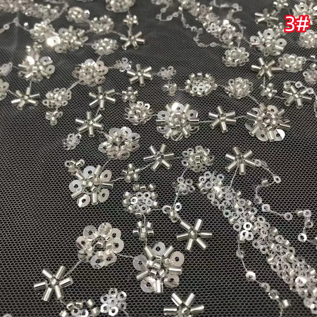 New high-end luxury lace mesh bead tube sequined fabric, private custom fashion wedding dress series
New high-end luxury lace mesh bead tube sequined fabric, private custom fashion wedding dress series