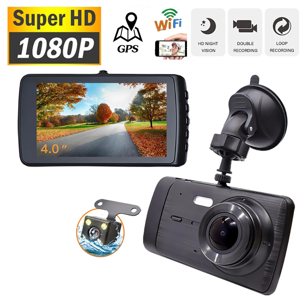 Car DVR WiFi Full HD 1080P Dash Cam Rear View Car Camera Drive Video Recorder Car Accessories Vehicle Black Box Auto Dashcam GPS
Car DVR WiFi Full HD 1080P Dash Cam Rear View Car Camera Drive Video Recorder Car Accessories Vehicle Black Box Auto Dashcam GPS