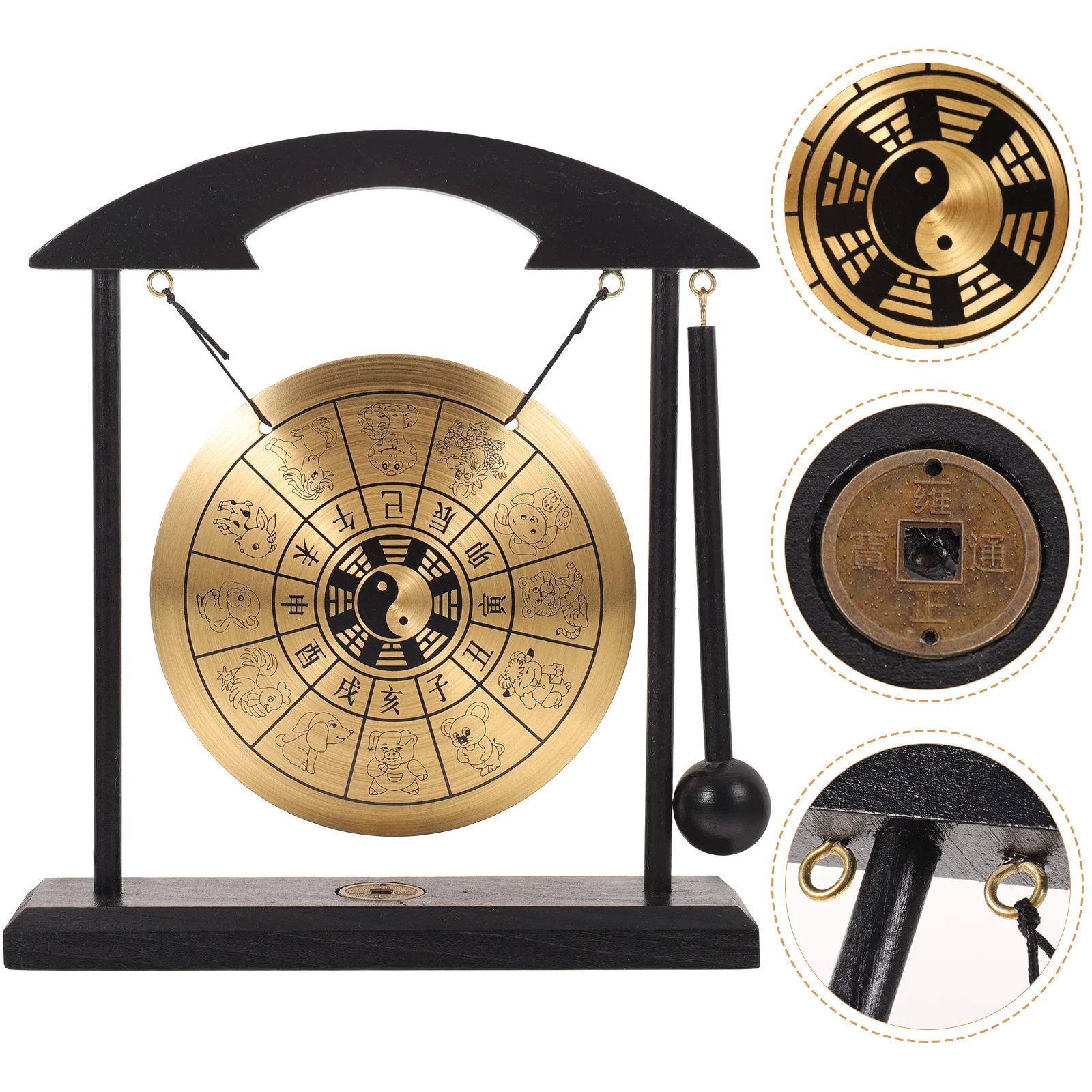 Vintage Zodiac Gong Decor Desktop Metal Alloy Wood nament Space Saving Office Adornment Smooth Unique Craft
Vintage Zodiac Gong Decor Desktop Metal Alloy Wood nament Space Saving Office Adornment Smooth Unique Craft