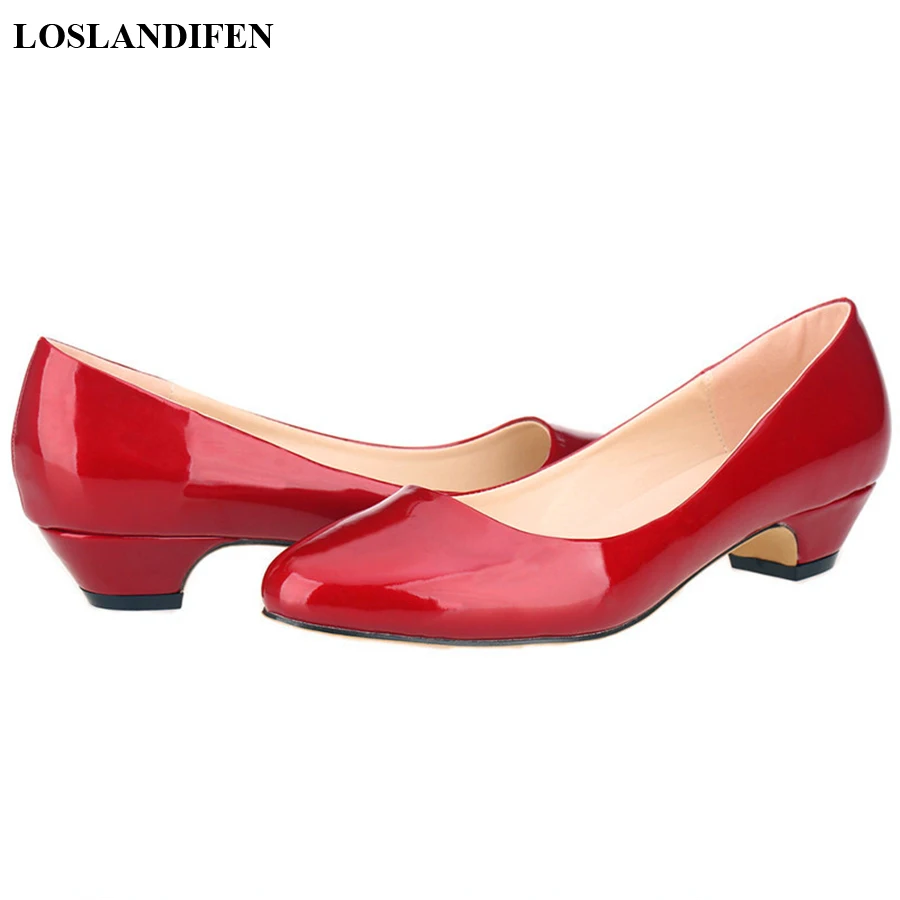 New Autumn Shallow Women Shoes Dress Round Toe Comfort Thick Low Heels Ladies Office Slip-on Patent Leather Wedding Casual Pumps
New Autumn Shallow Women Shoes Dress Round Toe Comfort Thick Low Heels Ladies Office Slip-on Patent Leather Wedding Casual Pumps