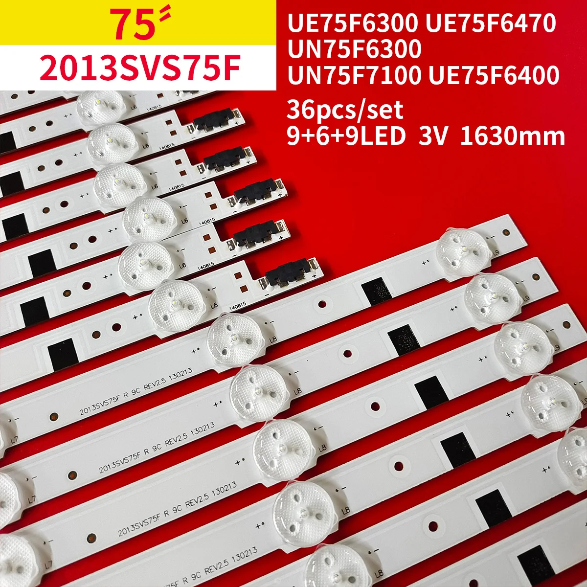 Новая светодиодная лента для подсветки для Samsung UE75F6300, UE75F6470, UN75F6300, 2013SVS75F UN75F7100 UE75F6400
Новая светодиодная лента для подсветки для Samsung UE75F6300, UE75F6470, UN75F6300, 2013SVS75F UN75F7100 UE75F6400