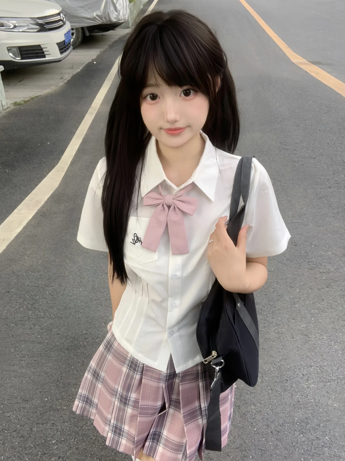 Original Huaqianzhu Little Bell Chiffon Shirt Embroidered Versatile Short Sleeve White JK Uniform Style Breathable Polyester ...
Original Huaqianzhu Little Bell Chiffon Shirt Embroidered Versatile Short Sleeve White JK Uniform Style Breathable Polyester ...