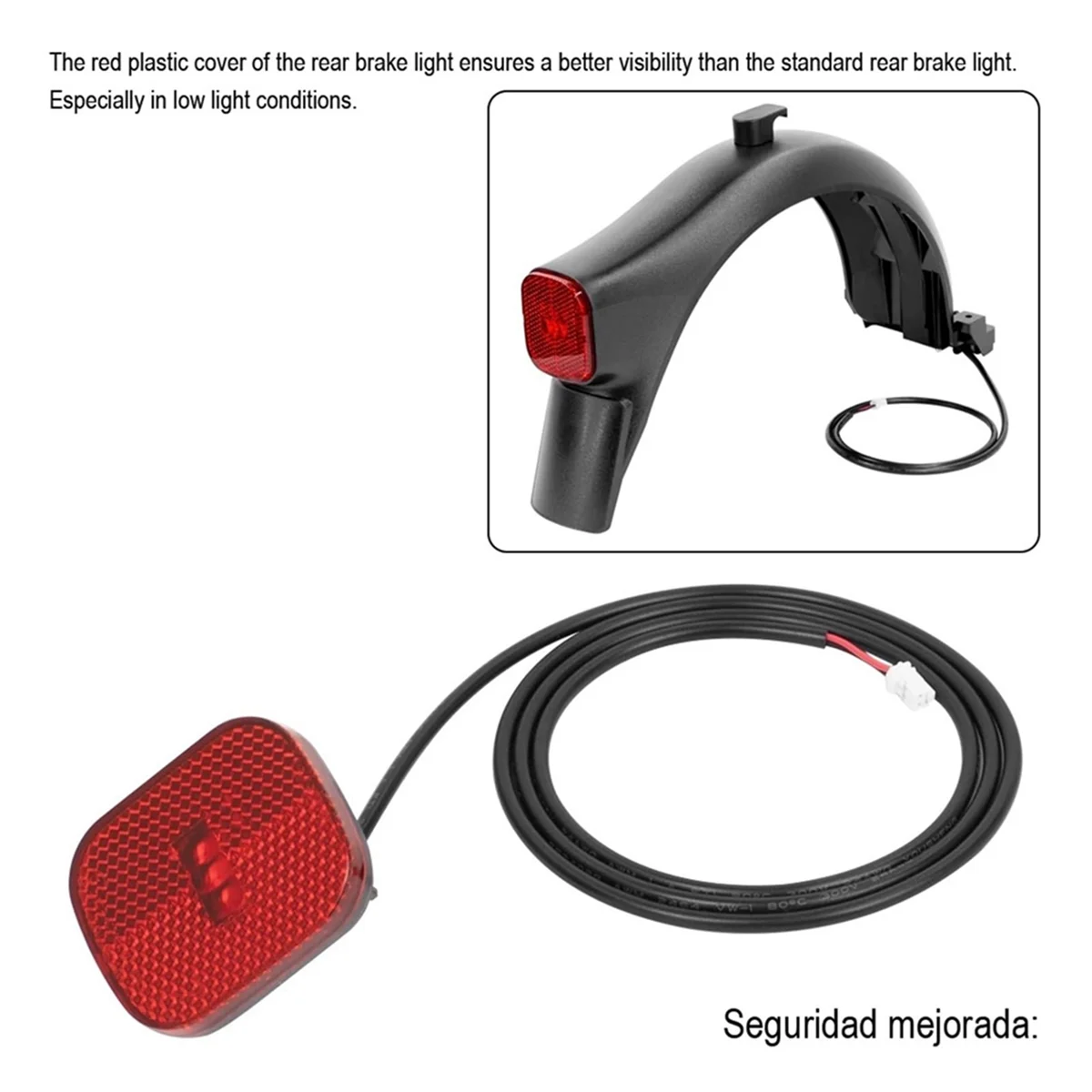 Mudguard Rear Light Brake Light Lamp Compatible with F30D F40D Electric Scooter Rear Mudguard Number NumberHUG
Mudguard Rear Light Brake Light Lamp Compatible with F30D F40D Electric Scooter Rear Mudguard Number NumberHUG