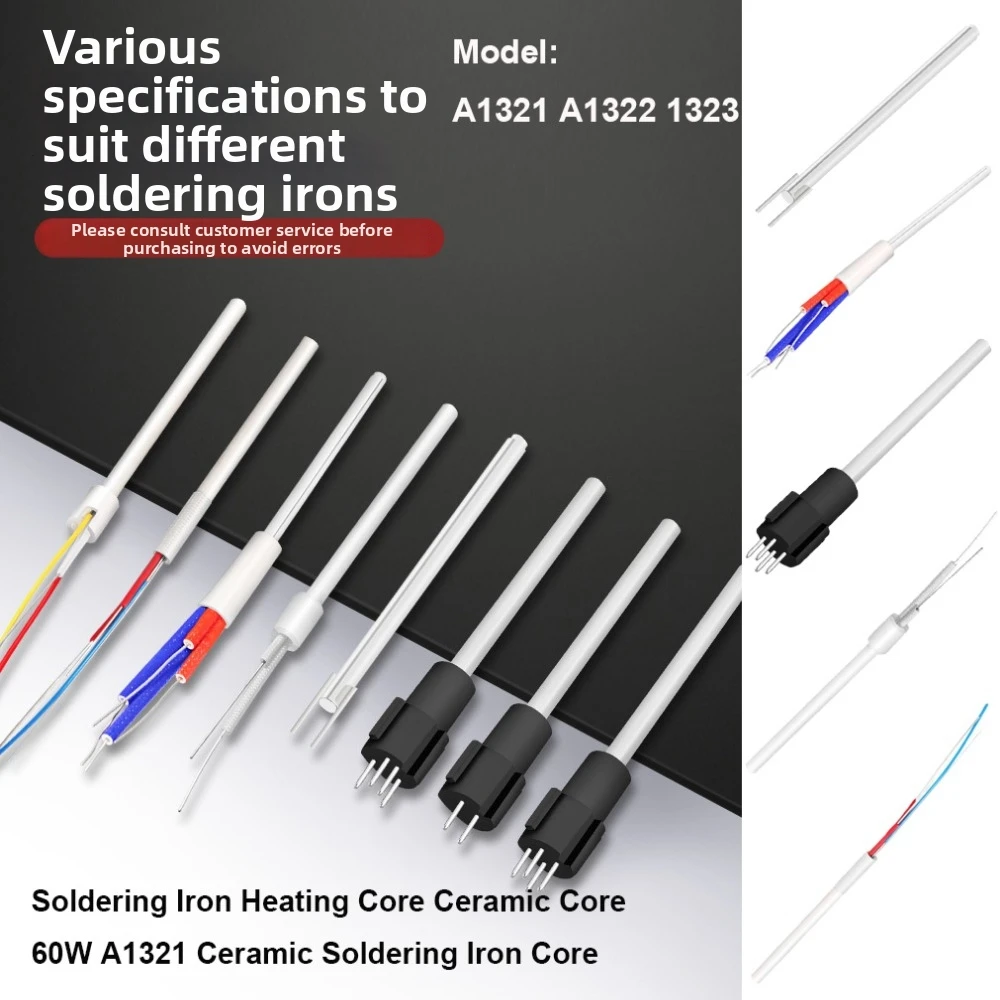 60W Soldering Iron Heating Core 936 High-Power Multistyles Ceramic Core A1321 Ceramic Soldering Iron Core for Soldering Station
60W Soldering Iron Heating Core 936 High-Power Multistyles Ceramic Core A1321 Ceramic Soldering Iron Core for Soldering Station