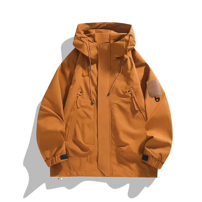 Spring Autumn Men's Multi Pocket Workwear Jacket Casual Hooded Windbreaker Outdoor Windproof Waterproof Mountaineering Jacket
Spring Autumn Men's Multi Pocket Workwear Jacket Casual Hooded Windbreaker Outdoor Windproof Waterproof Mountaineering Jacket