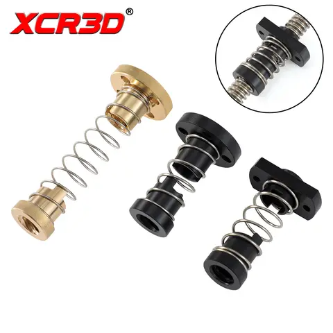 XCR3D 8mm TR8 - 8mm 4mm 2mm vite trapezoidale ACME con dado anti-gioco anti-gioco per pezzi di ricambio per stampanti CNC o 3D