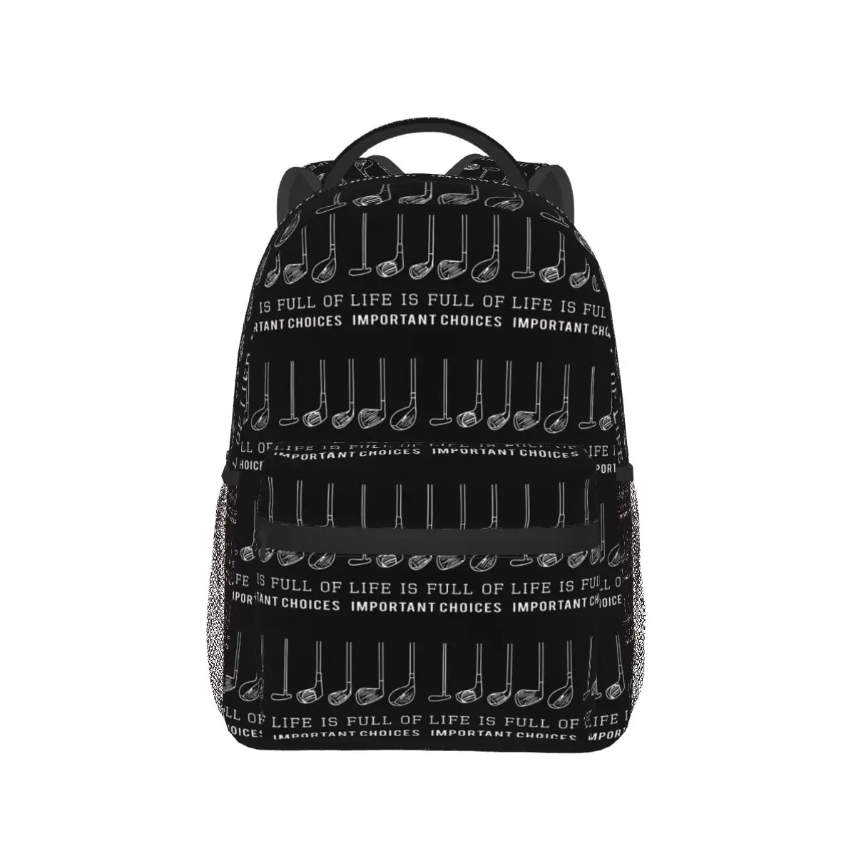 Funny Life Is Full Of Important Choices Golf Gift For Golfers Backpack Daypack BookBag School Bag Shoulder Bags for Men Women
Funny Life Is Full Of Important Choices Golf Gift For Golfers Backpack Daypack BookBag School Bag Shoulder Bags for Men Women