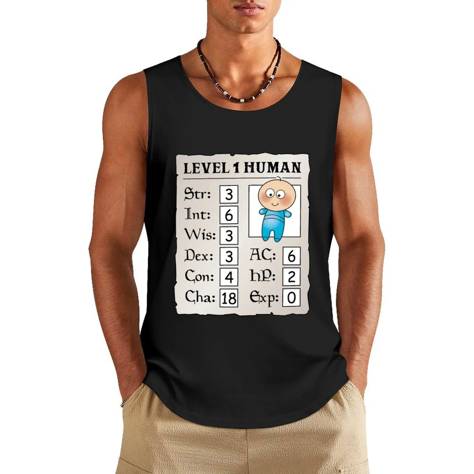 Level 1 Human - Boy Tank Top running shirt underwear sleeveless tshirts for men Sleeveless top Short sleeve
Level 1 Human - Boy Tank Top running shirt underwear sleeveless tshirts for men Sleeveless top Short sleeve