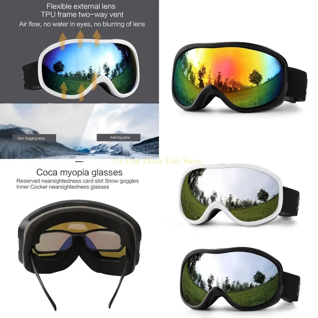 77UF Practical Ski Goggles Anti-fog Snowboard Goggles Myopia-Glasses
77UF Practical Ski Goggles Anti-fog Snowboard Goggles Myopia-Glasses