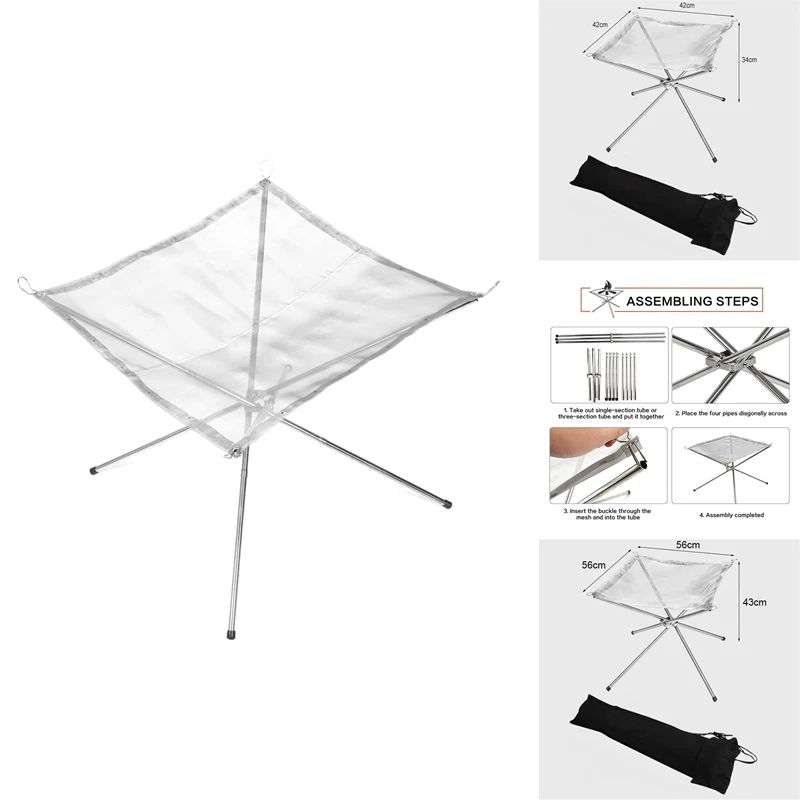 Folding Campfire Stand Portable Folding Fire Pit Portable Fire Pit Outdoor Metal Holder Metal Brackets
Folding Campfire Stand Portable Folding Fire Pit Portable Fire Pit Outdoor Metal Holder Metal Brackets