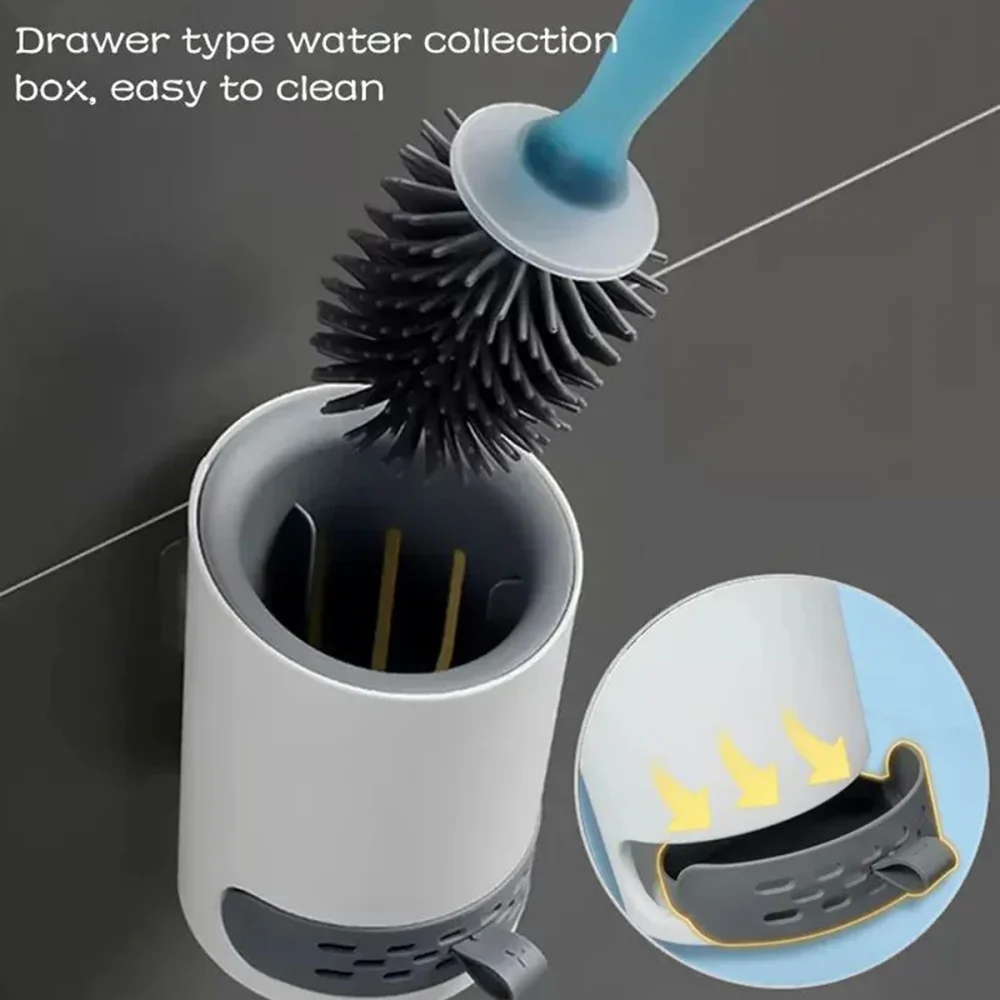 Detergent Refillable Water Spray Silicone Toilet Brush Wall-Mounted Long Handle Corner Cleaning Tools Bathroom Accessories
Detergent Refillable Water Spray Silicone Toilet Brush Wall-Mounted Long Handle Corner Cleaning Tools Bathroom Accessories