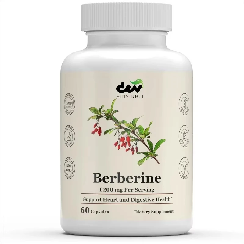 Berberine - Pure - Non GMO - поддерживает сердце, пищевалу и здоровье иммунитета - 60 растительных капсул
Berberine - Pure - Non GMO - поддерживает сердце, пищевалу и здоровье иммунитета - 60 растительных капсул
