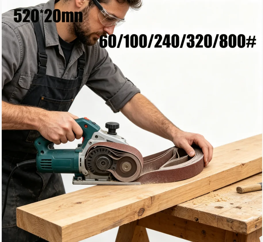 520x20mm 10pcs 60/100/240/320/800#Small Mini Belt Sander For Grinding Stainless Steel Polishing Rust Removing Abrasive Fabric
520x20mm 10pcs 60/100/240/320/800#Small Mini Belt Sander For Grinding Stainless Steel Polishing Rust Removing Abrasive Fabric