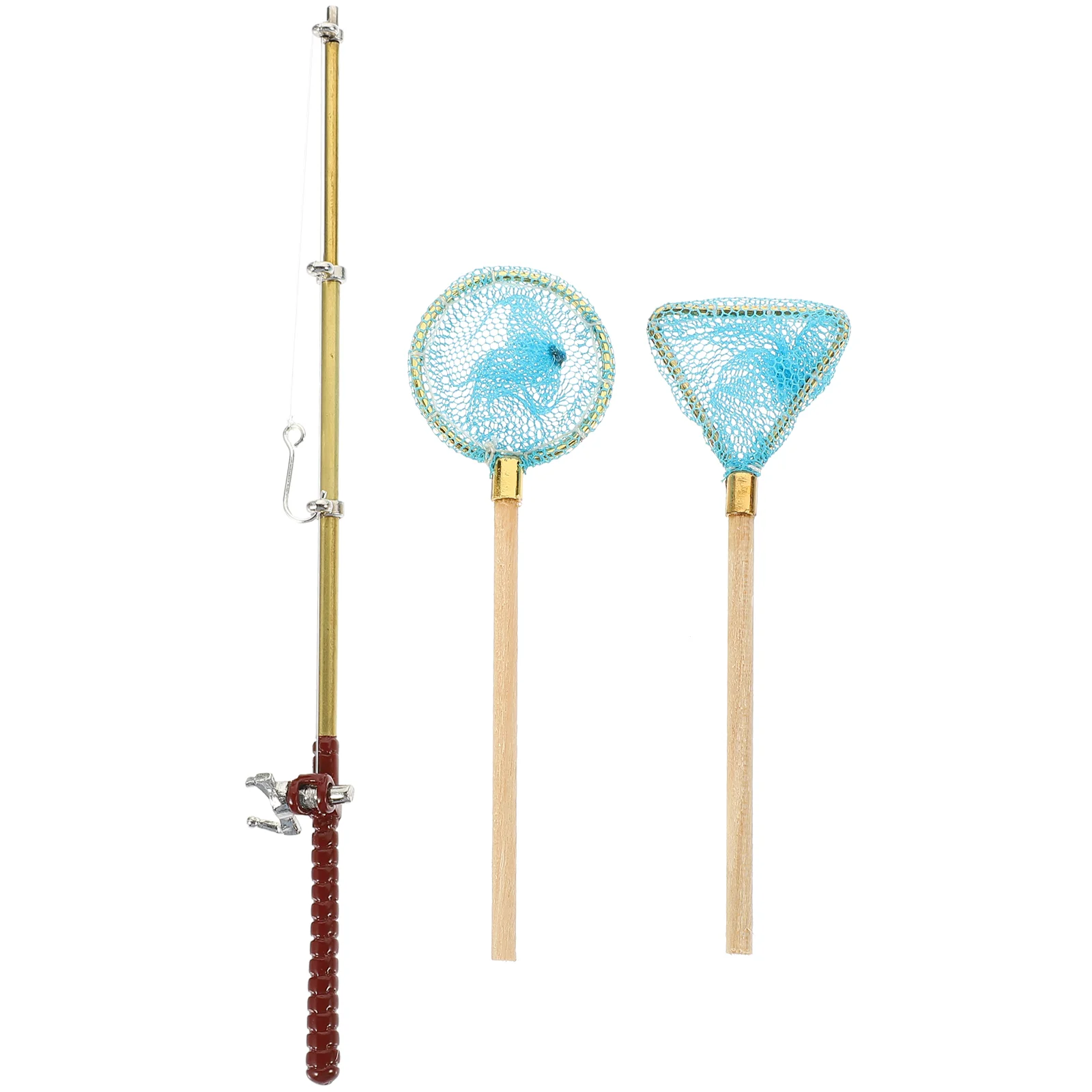 Mini Fishing Rod Toy House Scene Accessories Adornment Net Model Decor Miniature Wooden Decoration Models Decorative
Mini Fishing Rod Toy House Scene Accessories Adornment Net Model Decor Miniature Wooden Decoration Models Decorative