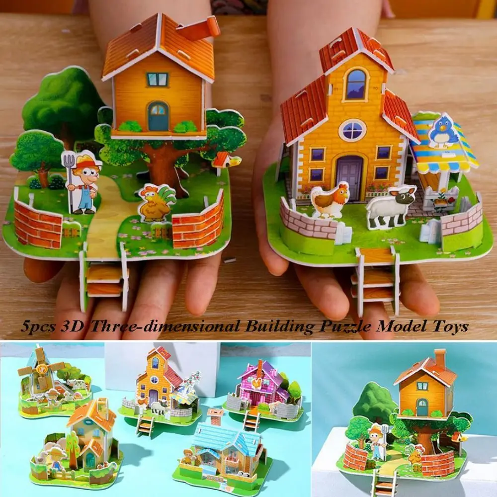 New Handmade 3D Three-dimensional Building 9.8*11cm Random Styles DIY House Assembly Building Model Paper Puzzle Building Blocks
New Handmade 3D Three-dimensional Building 9.8*11cm Random Styles DIY House Assembly Building Model Paper Puzzle Building Blocks