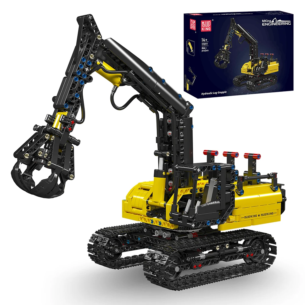 Mould King 17077 Technical Car Toys The RC Hydraulic Log Grapple Building Block Assembly Truck Brick Set Kids Christmas Gift
Mould King 17077 Technical Car Toys The RC Hydraulic Log Grapple Building Block Assembly Truck Brick Set Kids Christmas Gift