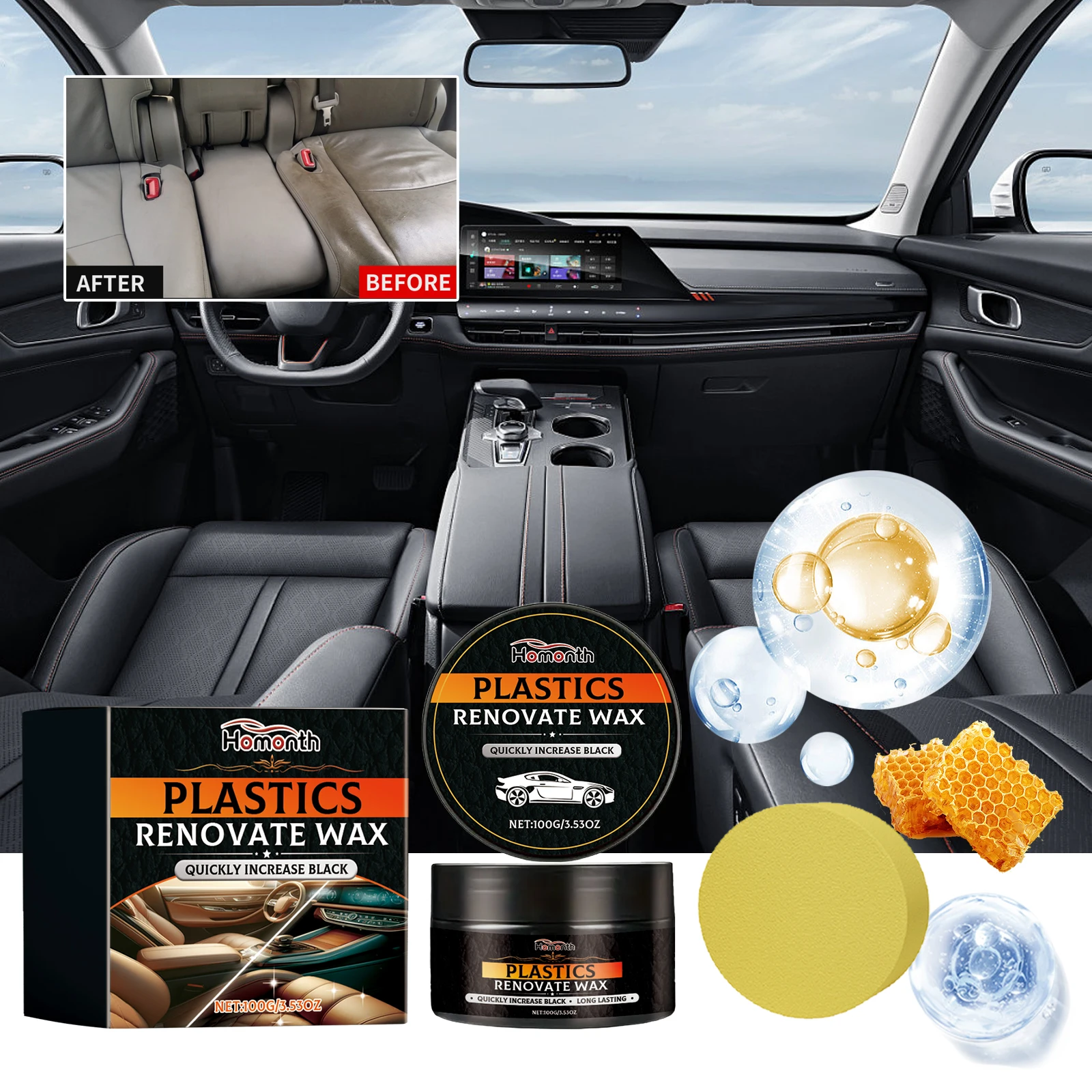 1-4PCS Car Leather Restoration Cream Seat Interior Scratch Repair Cleaner Conditioner Renovation Care Balm
1-4PCS Car Leather Restoration Cream Seat Interior Scratch Repair Cleaner Conditioner Renovation Care Balm