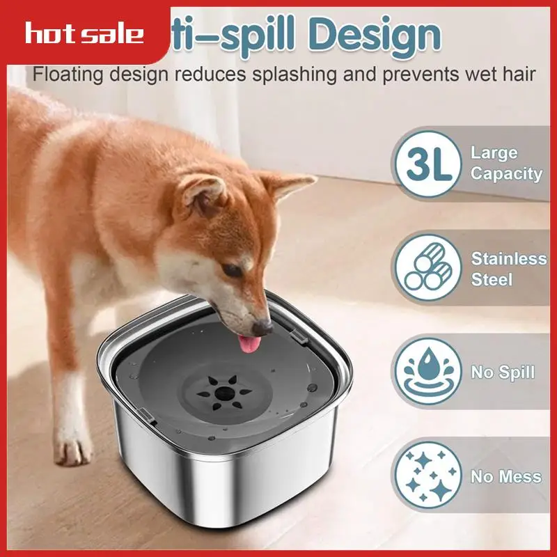 3L Dog Water Bowl 101Oz Stainless Steel Dog Bowl No Spill Large Capacity Dog Food Water Bowl Slow Water Feeder Easy To Use White
3L Dog Water Bowl 101Oz Stainless Steel Dog Bowl No Spill Large Capacity Dog Food Water Bowl Slow Water Feeder Easy To Use White