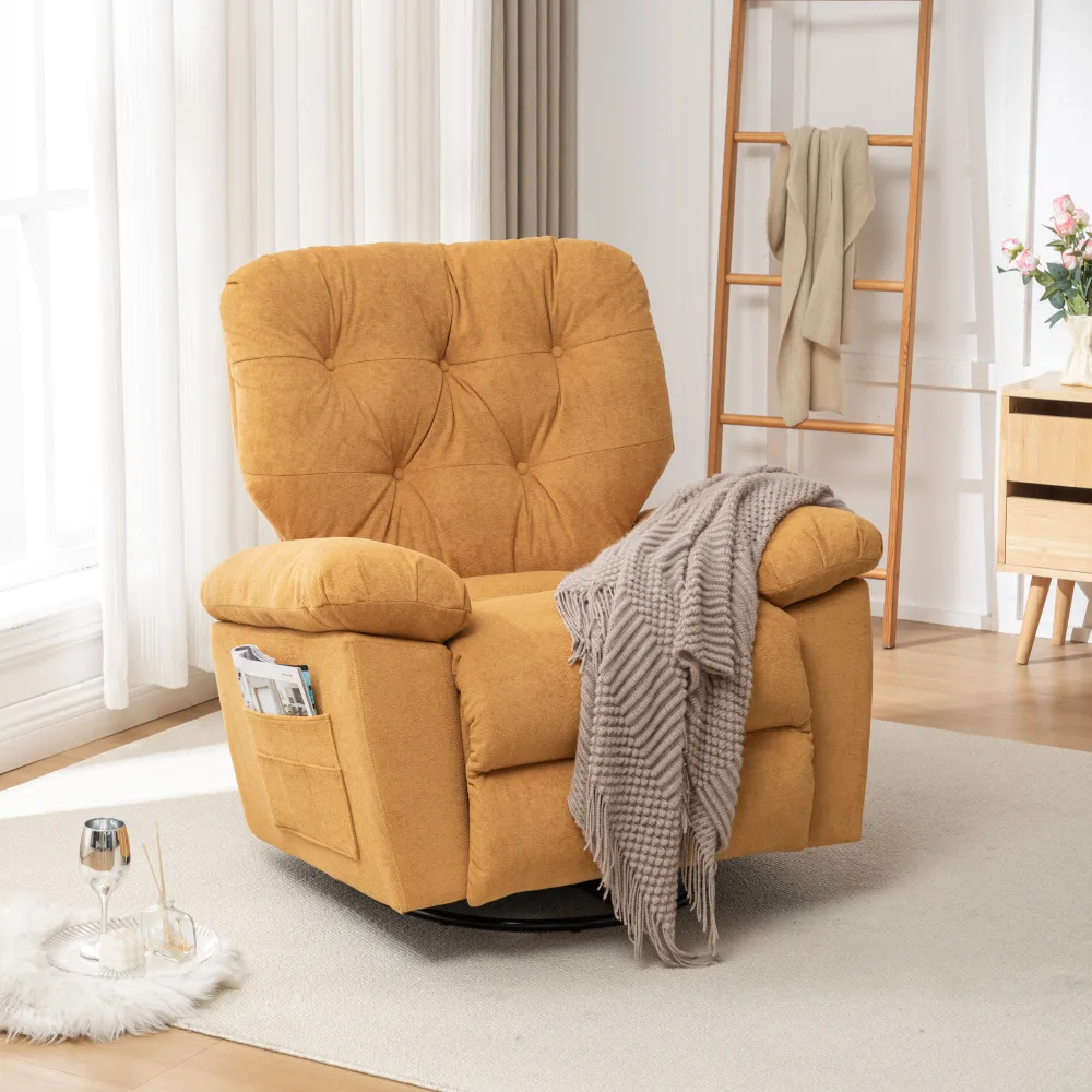 Recliner Chair, Oversized Swivel Rocker Recliner Chair with Side Pocket, Swivel Rocking Sofa,Soft Artificial Fleece,Living Room
Recliner Chair, Oversized Swivel Rocker Recliner Chair with Side Pocket, Swivel Rocking Sofa,Soft Artificial Fleece,Living Room