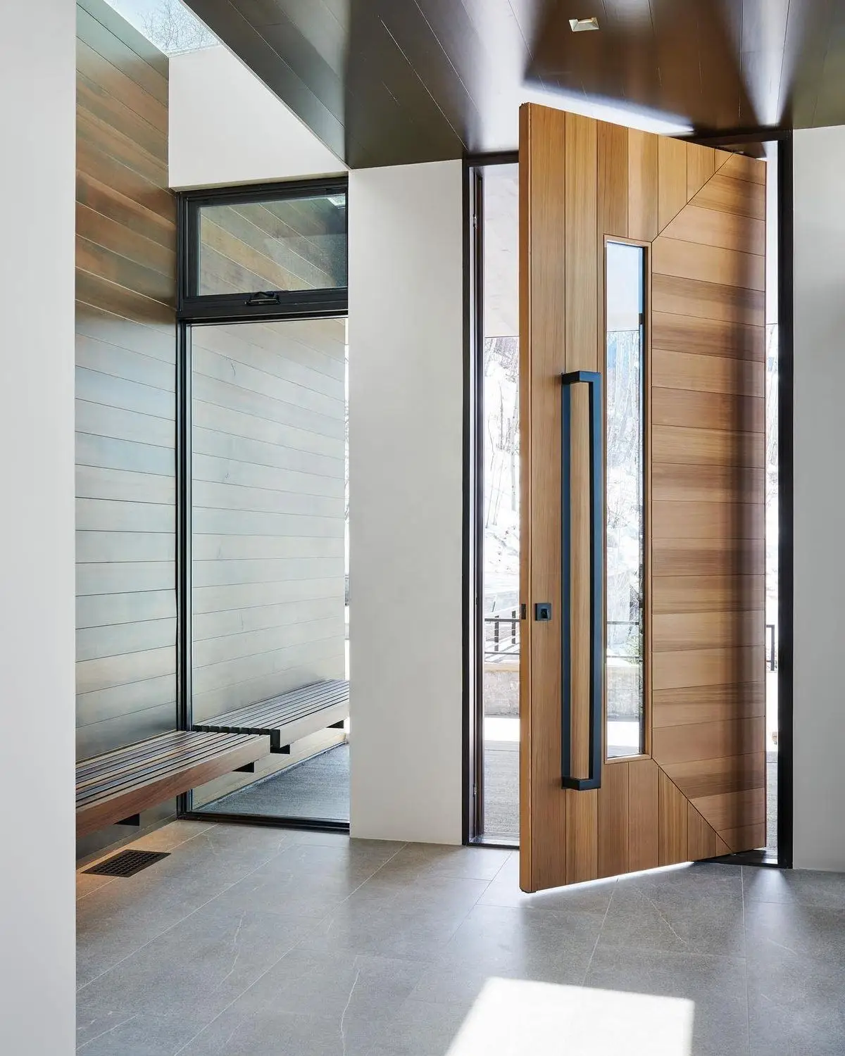 Household Wood Grain Color Aluminum Alloy Revolving Door with Side Opening Windows and Door Handles Stylish Design Pivot Doors
Household Wood Grain Color Aluminum Alloy Revolving Door with Side Opening Windows and Door Handles Stylish Design Pivot Doors