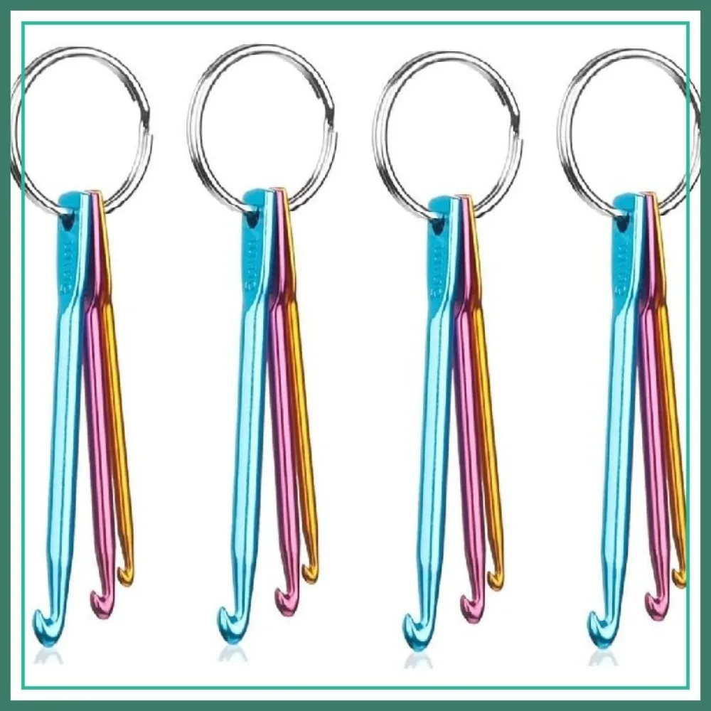 4 Sets Mini Keychain Aluminum Crochet Hooks Knitting Needles 3 Sizes/Set (3mm,4mm,5mm)
4 Sets Mini Keychain Aluminum Crochet Hooks Knitting Needles 3 Sizes/Set (3mm,4mm,5mm)