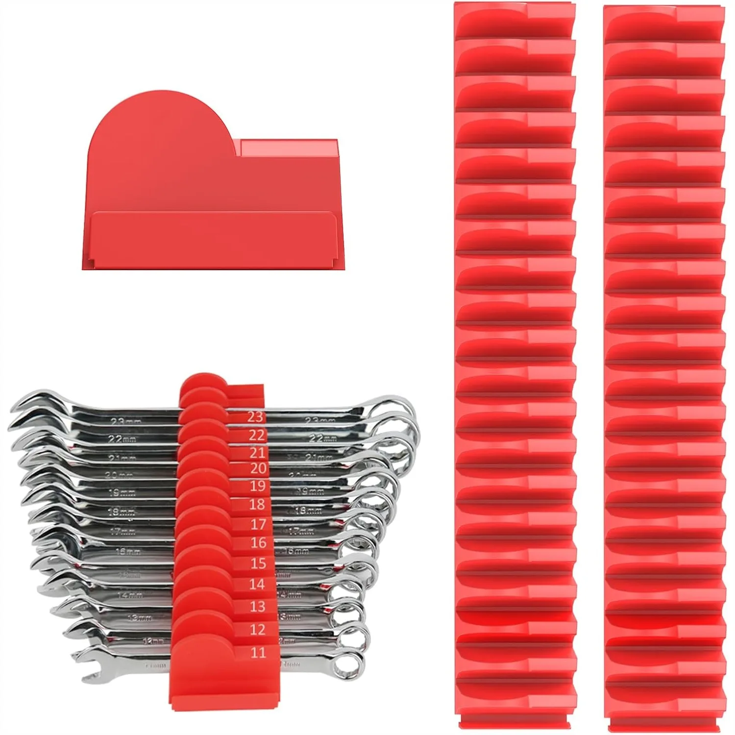 52 Pcs Modular Wrench Organizers for Tool Drawers with Metric&SAE Labels, Wrench Rack for Storage and Organization
52 Pcs Modular Wrench Organizers for Tool Drawers with Metric&SAE Labels, Wrench Rack for Storage and Organization